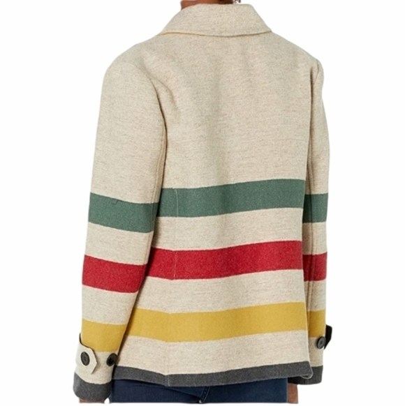 WOMEN'S GLACIER PARK WOOL PEA COAT NWT - Picture 2 of 2